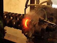 Iron shaft hardening